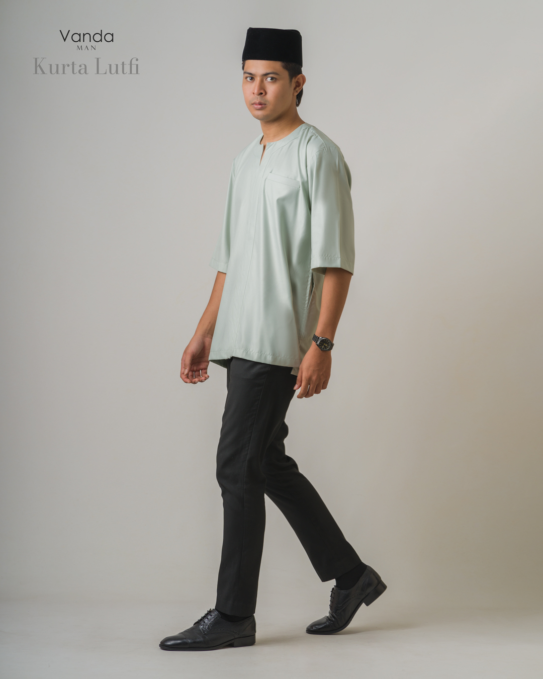 Vanda Man | Kurta Lutfi in Silver Grey - Image 5