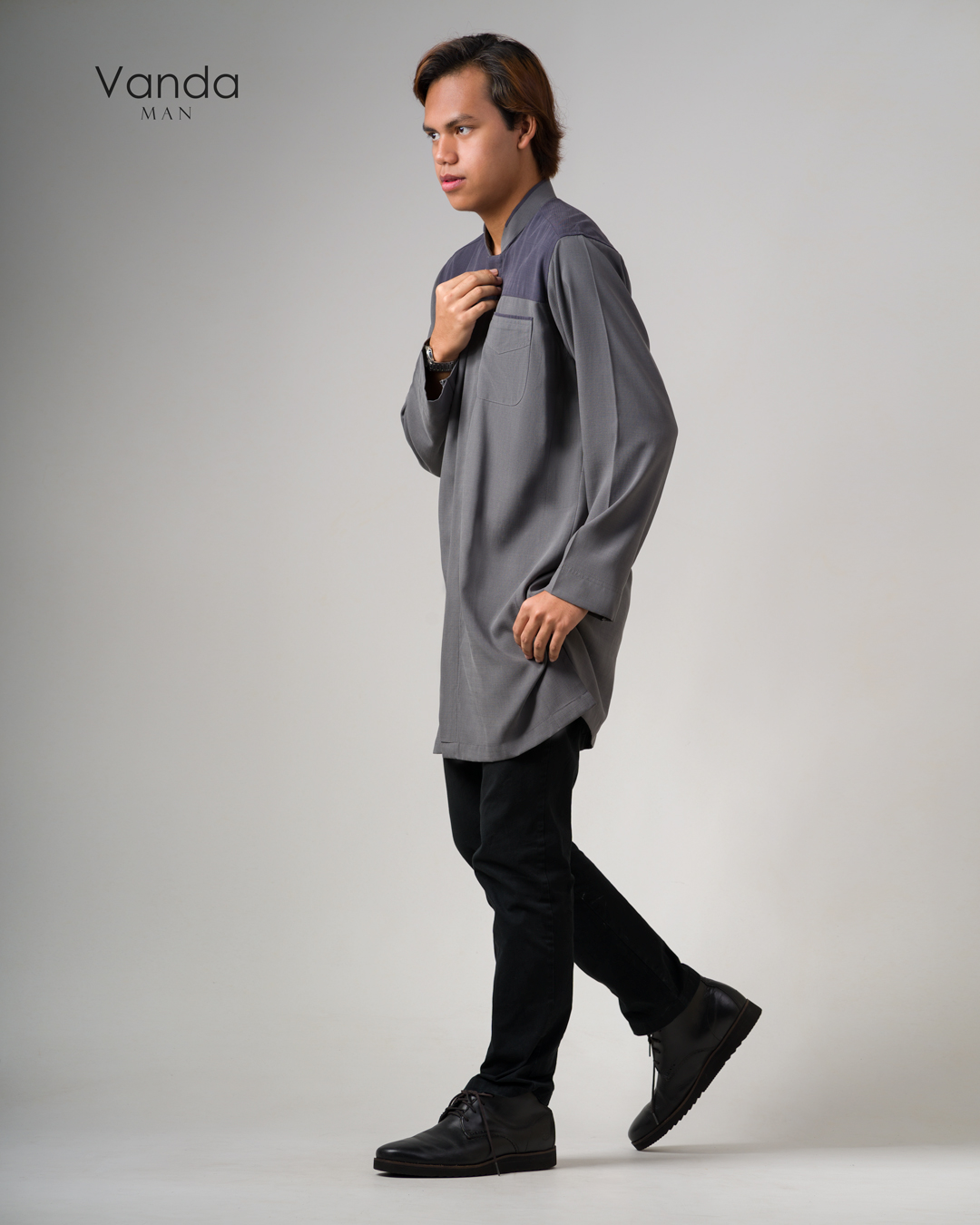 Vanda | Lil Rijal in Light Grey - Image 4